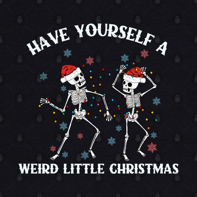 Weird Dancing Skeletons Christmas by Curio Pop Relics